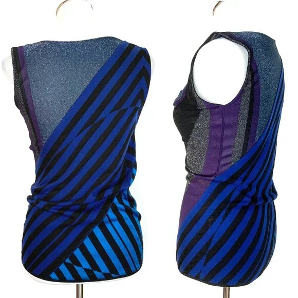 Gucci Cowl Neck Mix Media Knit Sleeveless Top Sz 6-8 - Picture 8 of 16